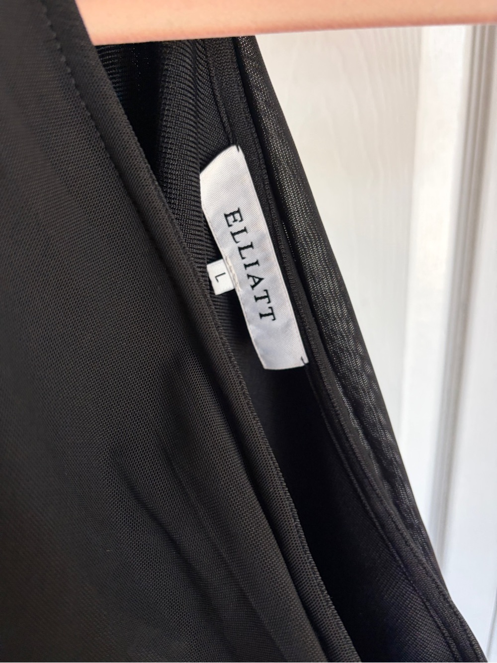 ELLIATT Genie Dress in Black One Shoulder Midi - Picture 4 of 11